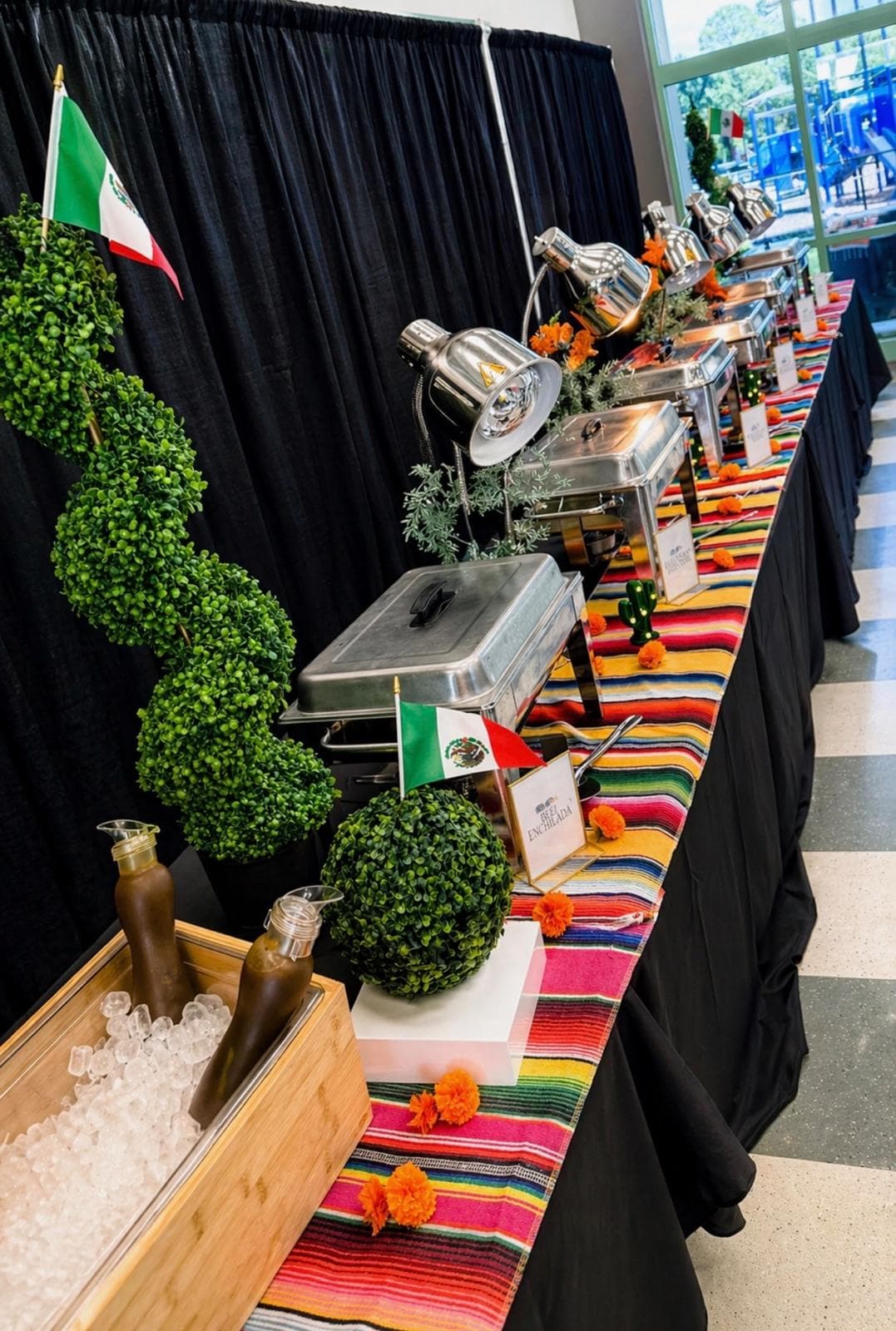 Tournament catering display